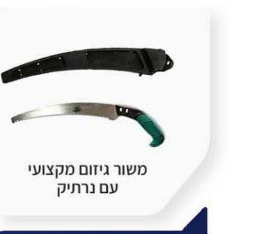 משור גיזום מקצועי עם נרתיק